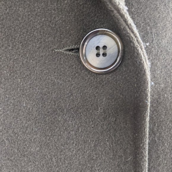 Worthington Dark Green Wool Blend Pea Coat Jacket - Picture 4 of 6